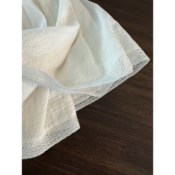 THE GREAT Dress Women’s Large The Short Nightingale Mini White Peasant Farmhouse - Picture 16 of 16